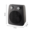 Compact Power, Small Space Heater, Compact Size, ECO Mode, Adjustable Settings